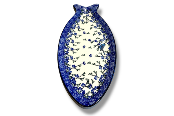 E19 Bunzlau middel groot Visbord 30x14cm 1935X Serveerschalen